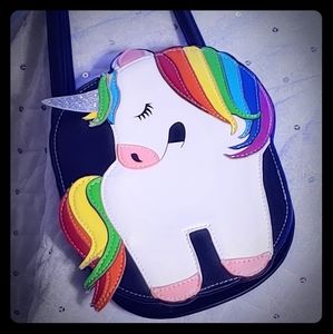 Unicorn crossbody bag.